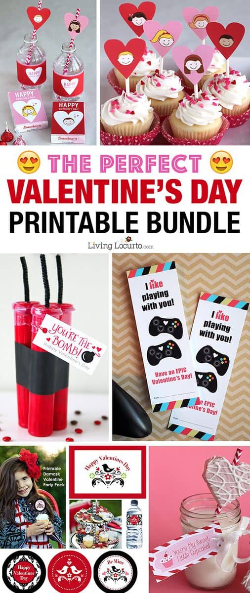 Five of the most adorable Valentine cards, tags and bookmarks for last-minute gift giving.