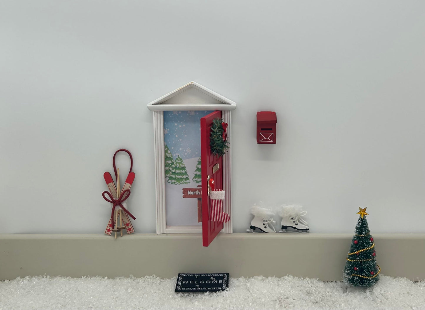 Christmas Elf Door for Wall - Elf Magical Door