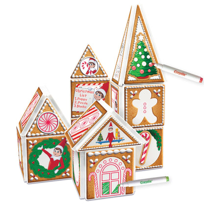 Crayola Elf on The Shelf Gingerbread House Magnetic Kit