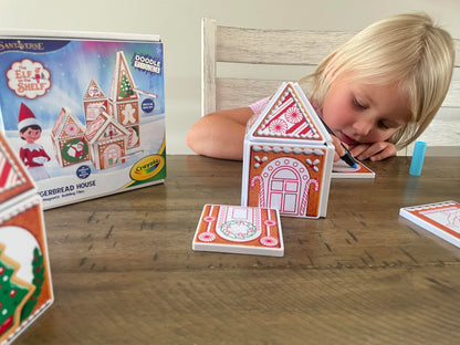 Crayola Elf on The Shelf Gingerbread House Magnetic Kit