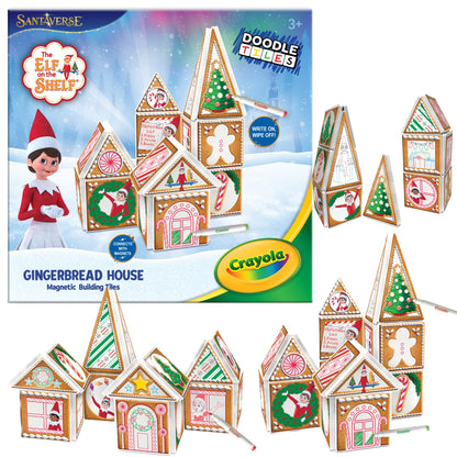 Crayola Elf on The Shelf Gingerbread House Magnetic Kit