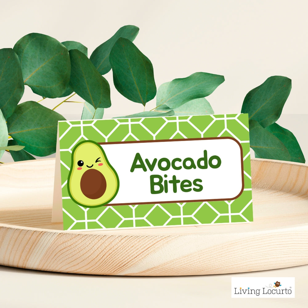 Fried Stuffed Avocado Bites - Printable Recipe & Avocado Party Decor