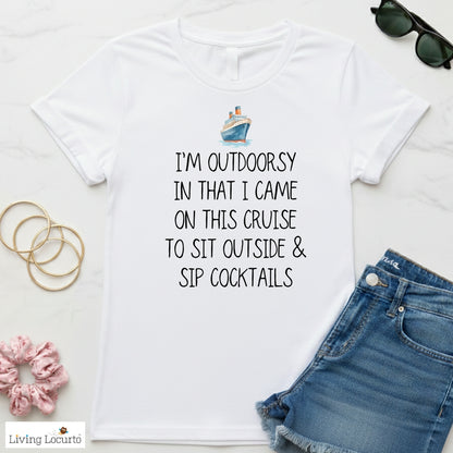 I'm Outdoorsy (Cruise) - Funny Women's T-Shirt