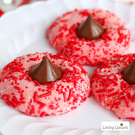 Homemade Strawberry Cake Mix Cookies - Printable Recipe & Gift Tags