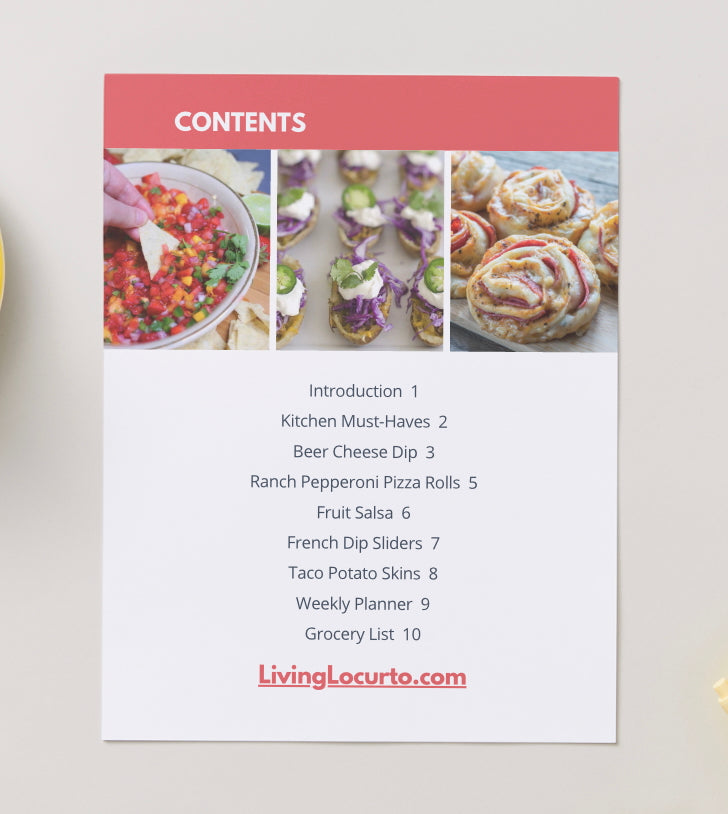 Savory Appetizers Mini Cookbook
